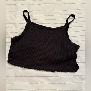 Hollister black swim top size medium